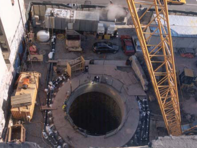 aerial of tunnel
