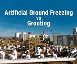 Artificial ground freezing vs grouting